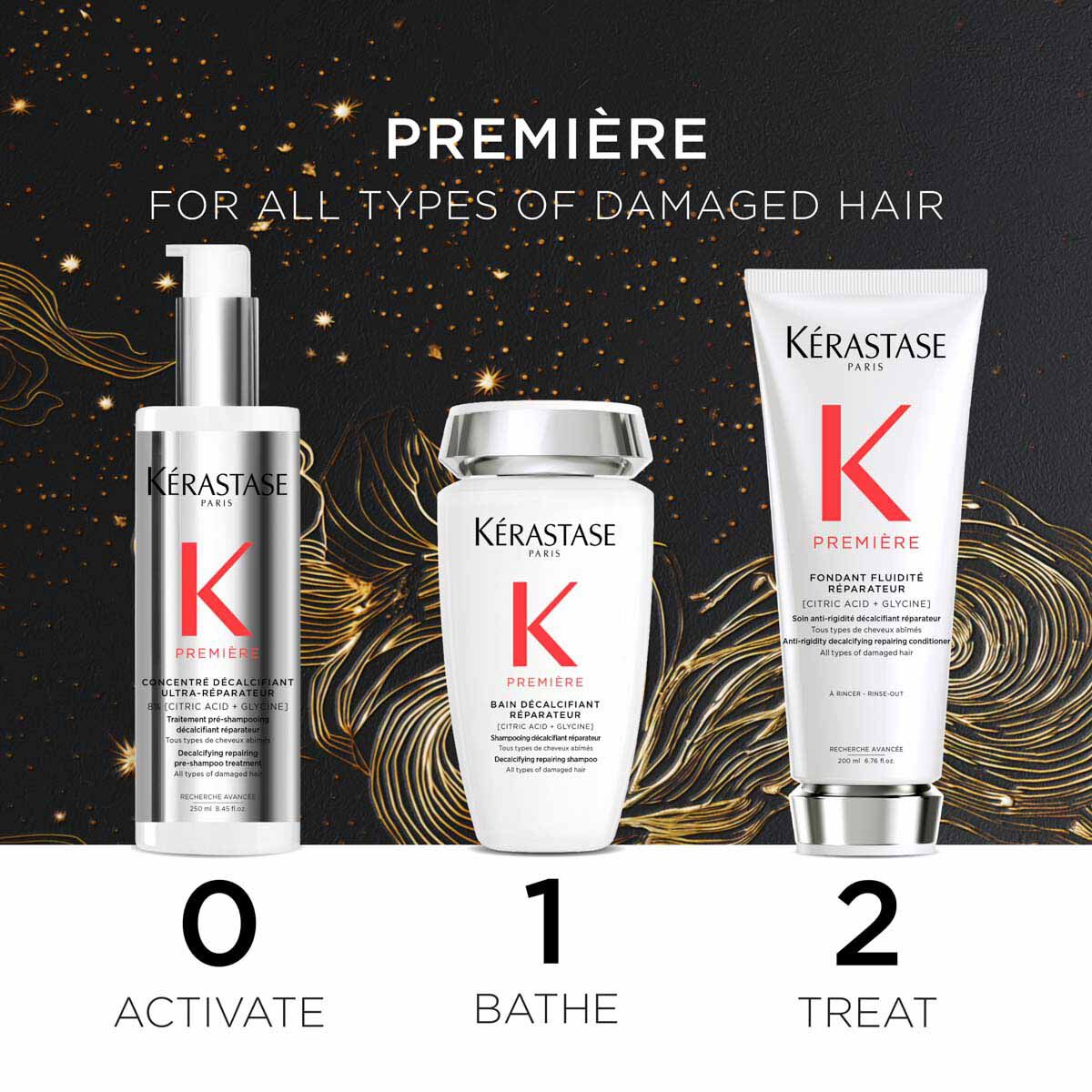 3-Step Decalcifying & Repairing Routine for Damaged Hair - Limited Edition