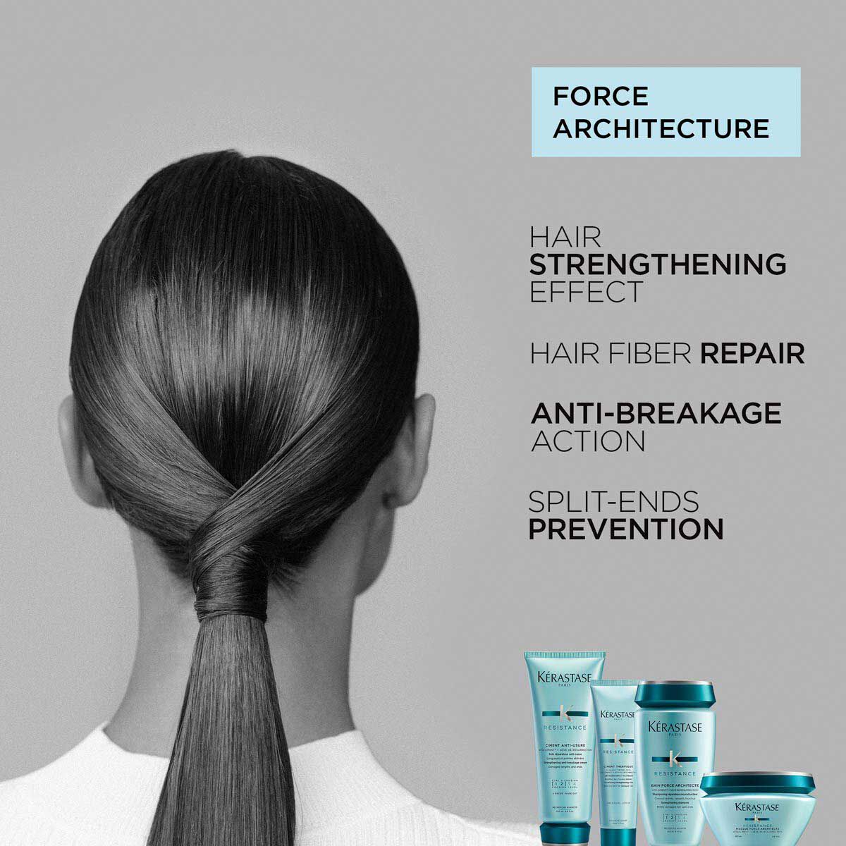 KERASTASE RESISTANCE BAIN FORCE ARCHITECTE SHAMPOO FOR DAMAGED HAIR