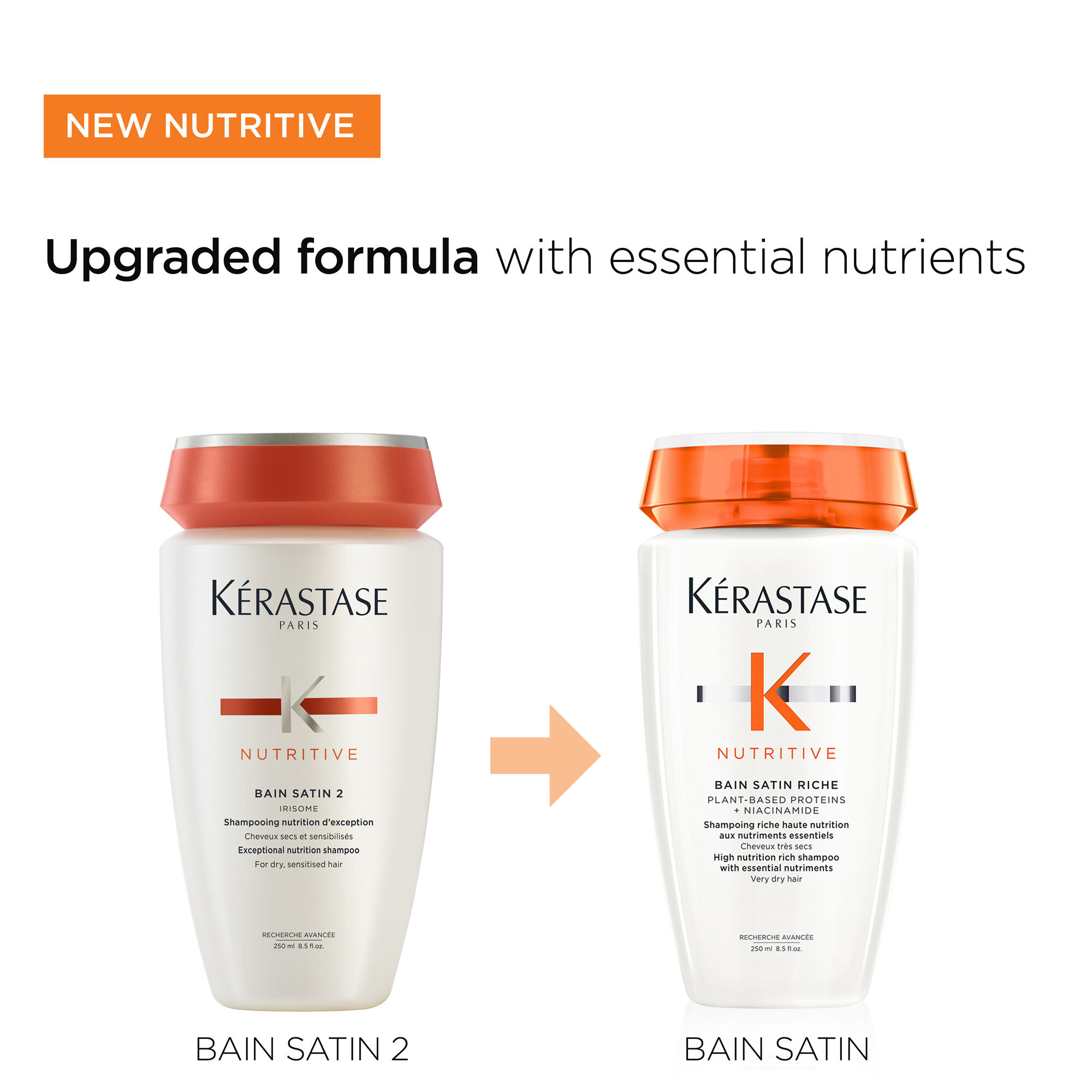 KERASTASE NUTRITIVE BAIN SATIN RICHE SHAMPOO FOR VERY DRY HAIR