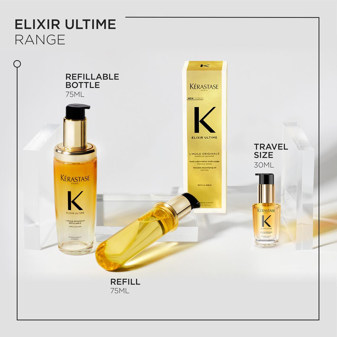 Elixir Ultime Original  Hair Oil  Refill, 75ml