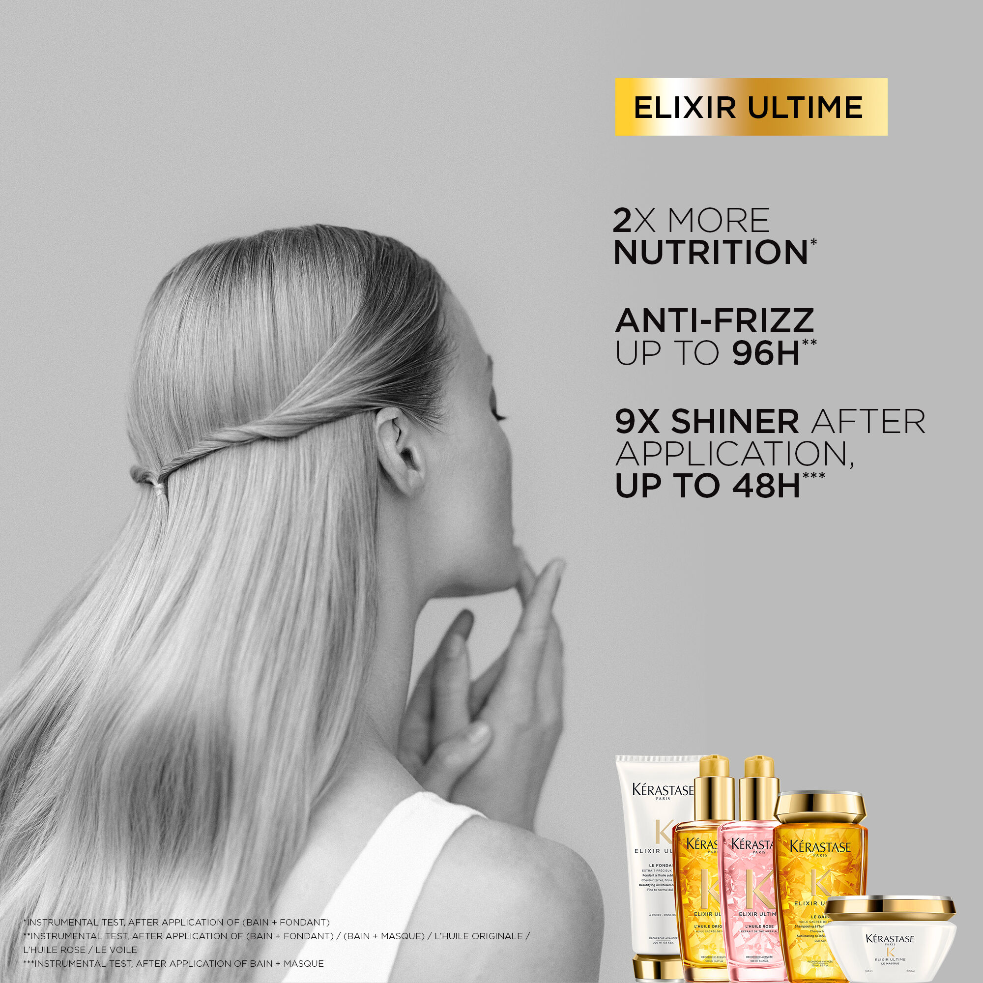 Elixir Ultime set for shine, for fine to medium hair