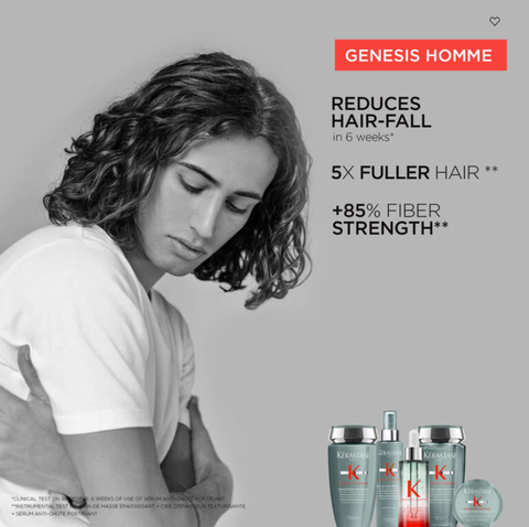Top benefits of the Kerastase Genesis Homme Anti Hair-fall range